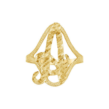 10Kt Initial Ring