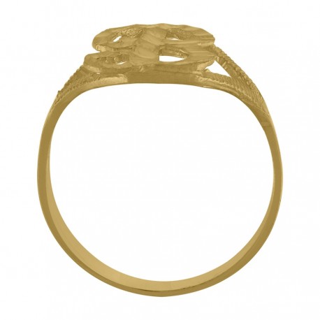 10Kt Initial Ring
