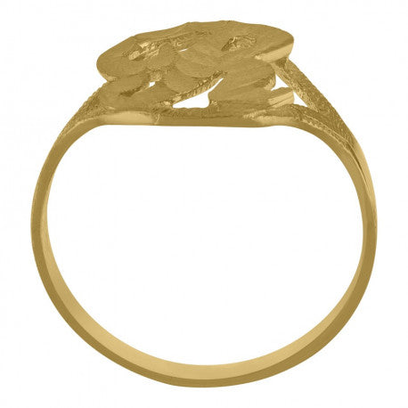 10Kt Initial Ring