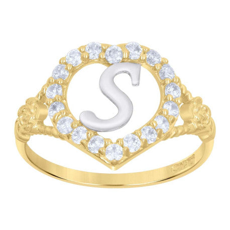 10Kt Initial Ring