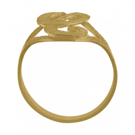 10Kt Initial Ring