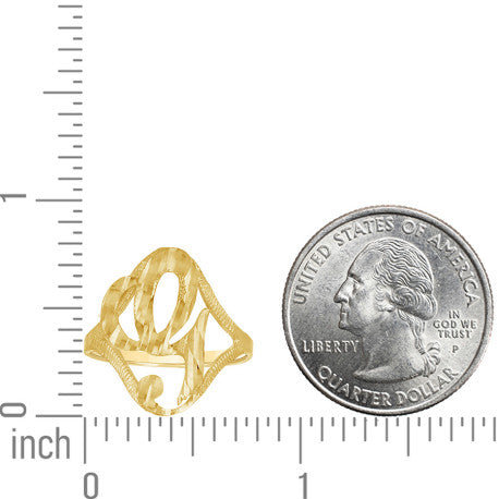 10Kt Initial Ring