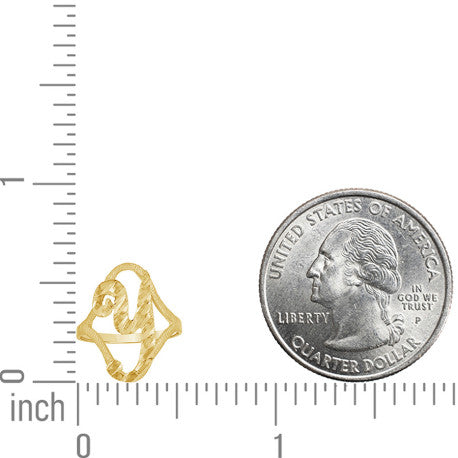 10Kt Initial Ring