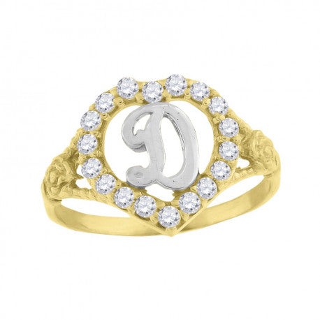 10Kt Initial Ring