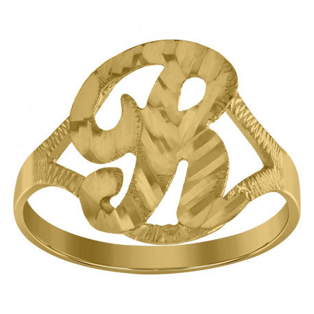 10Kt Initial Ring