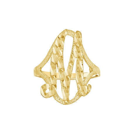 10Kt Initial Ring
