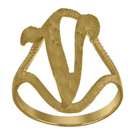 10Kt Initial Ring