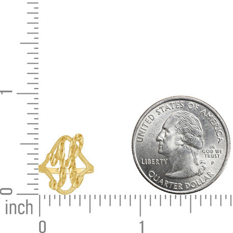 10Kt Initial Ring
