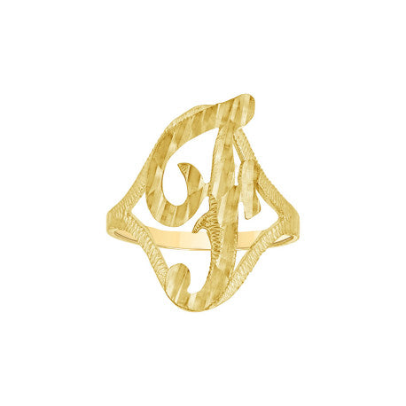 10Kt Initial Ring