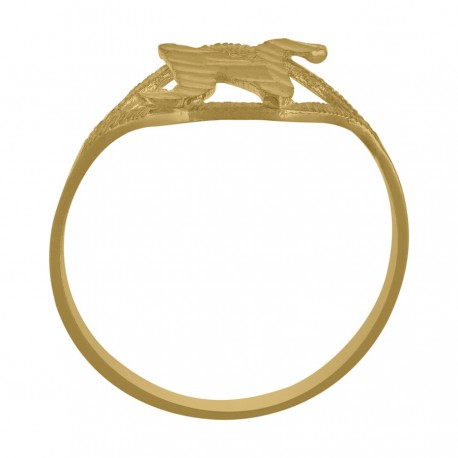 10Kt Initial Ring