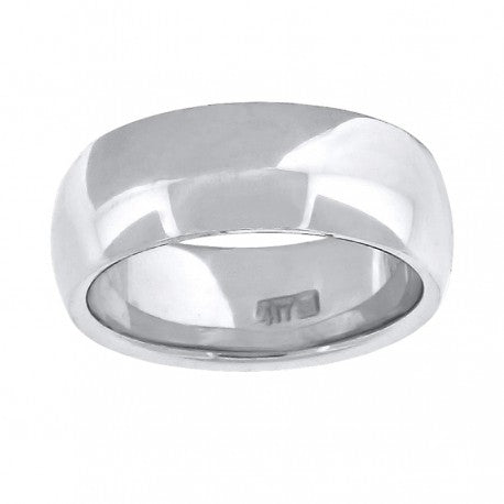 10KT WHITE GOLD COMFIT WEDDING BAND 7MM