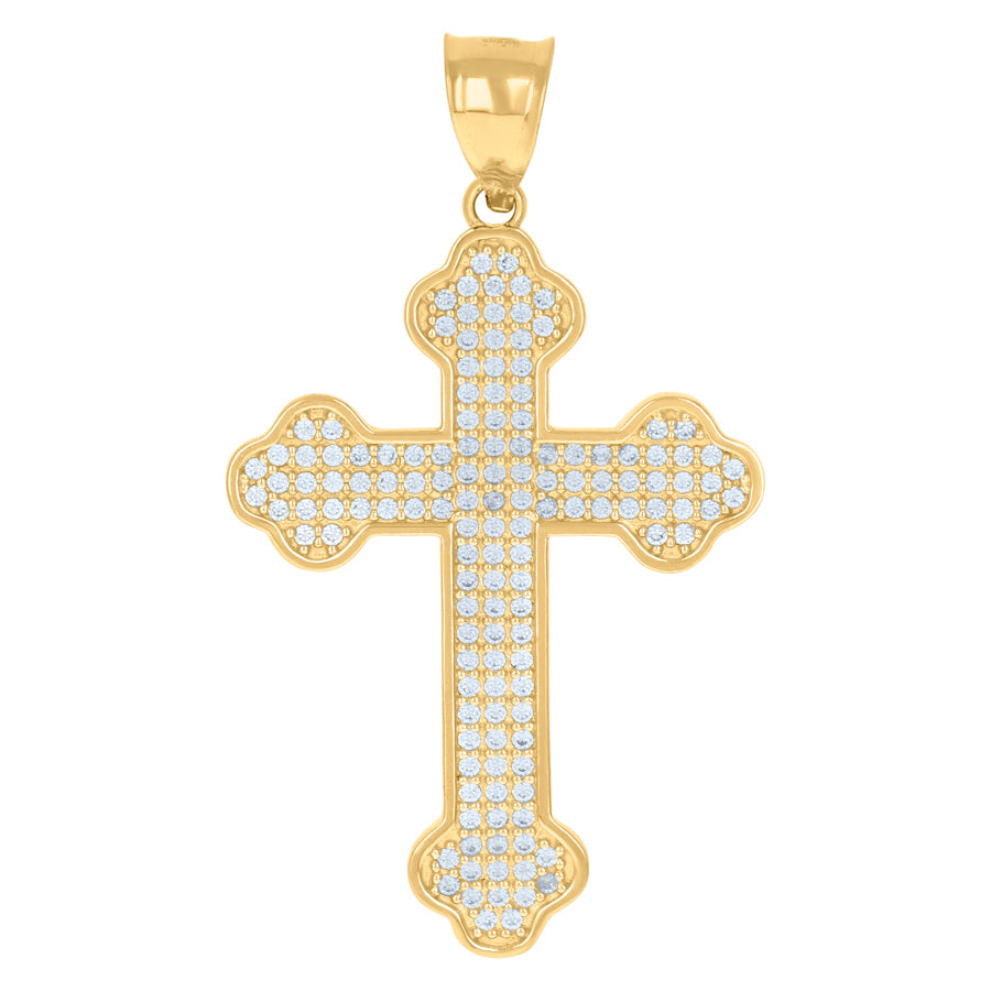 10Kt Gold Cz Pendant