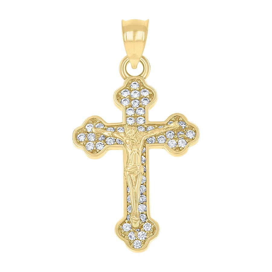 10Kt Gold Cz Pendant