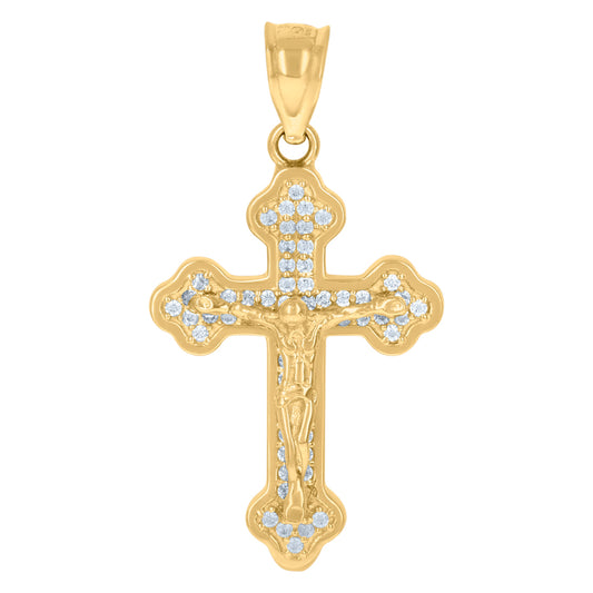 10Kt Gold Cz Pendant
