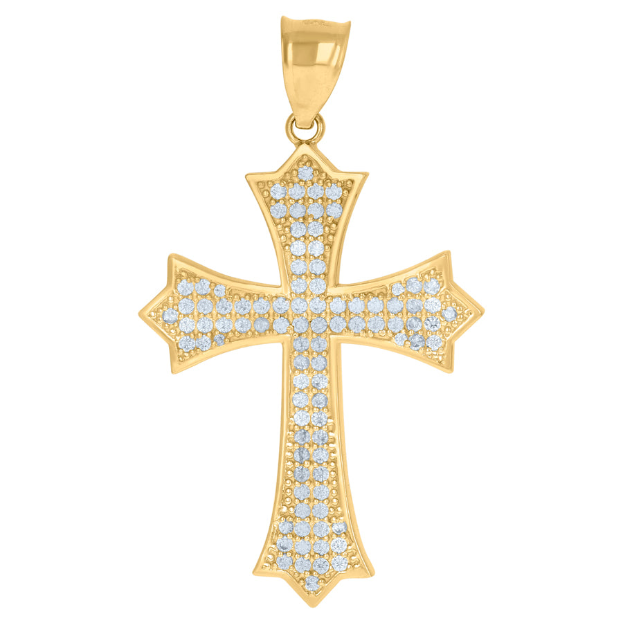 10Kt Gold Cz Pendant