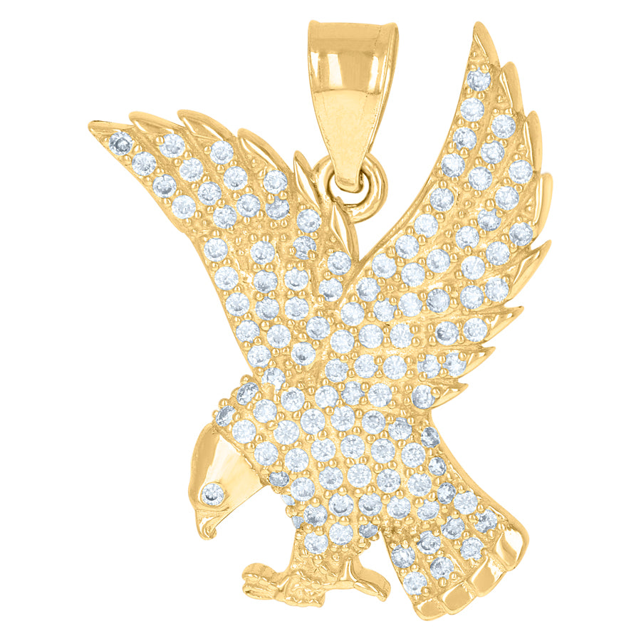 10Kt Gold Cz Pendant