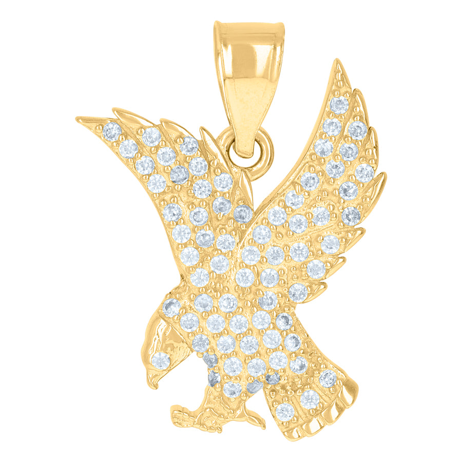 10Kt Gold Cz Pendant