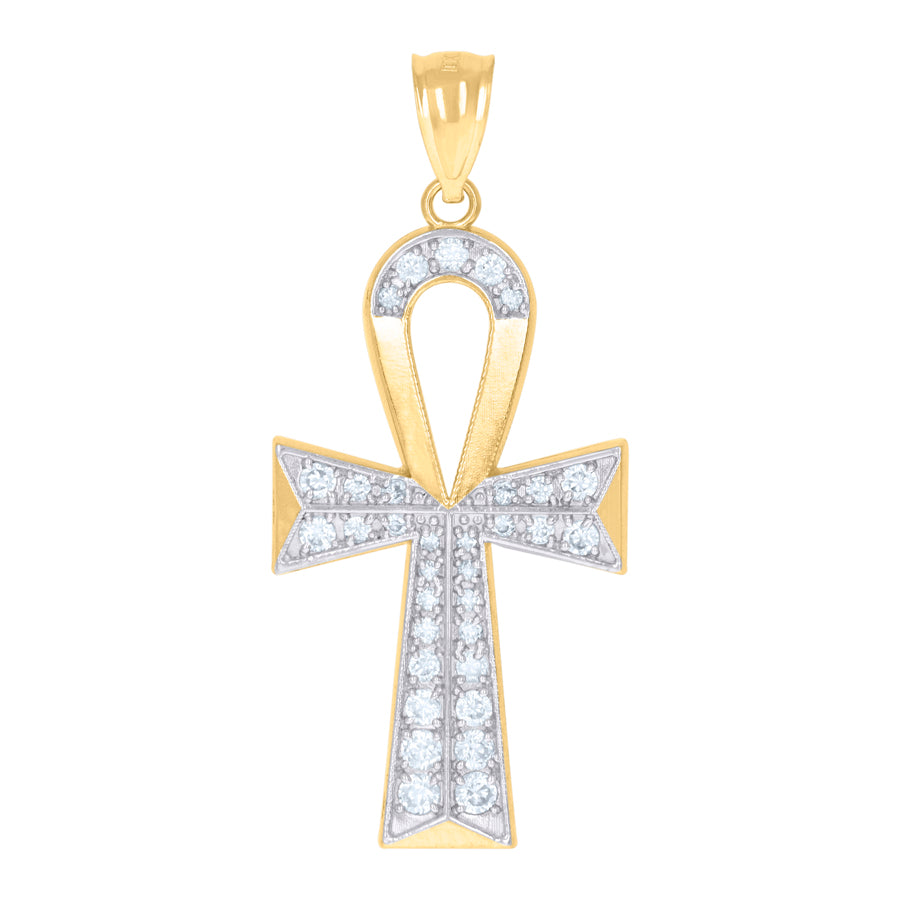 10Kt Gold Cz Pendant