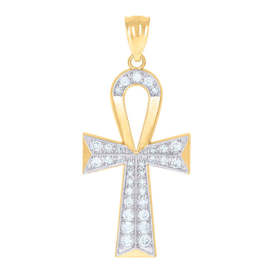 10Kt Gold Cz Pendant