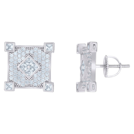 925 Sterling Silver CZ Earrings