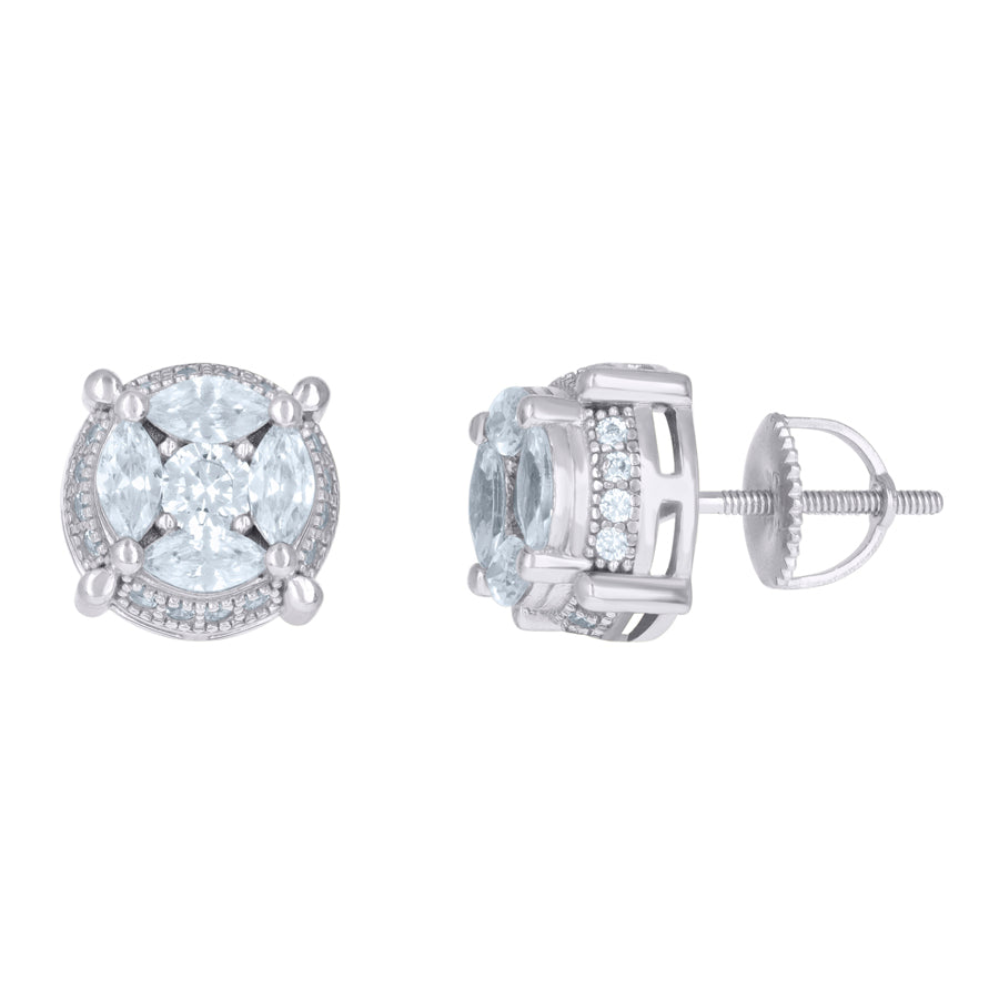 925 Sterling Silver CZ Earrings