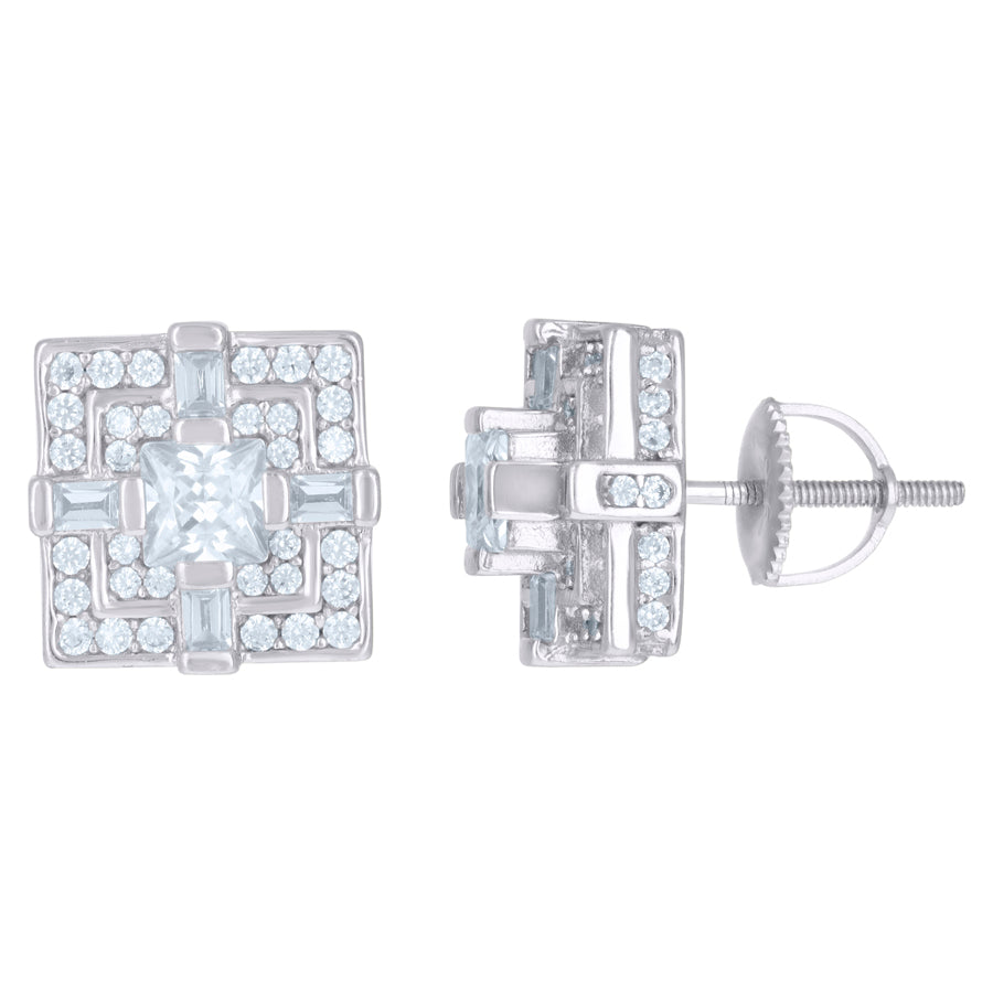 925 Sterling Silver CZ Earrings