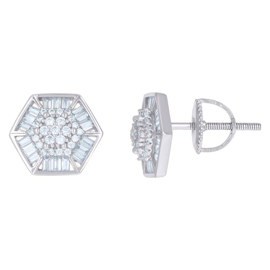 925 Sterling Silver CZ Earrings