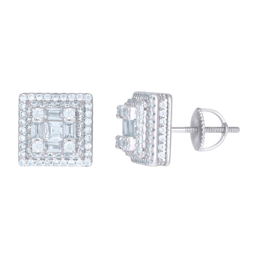 925 Sterling Silver CZ Earrings