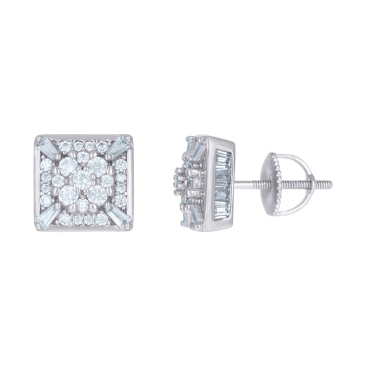 925 Sterling Silver CZ Earrings