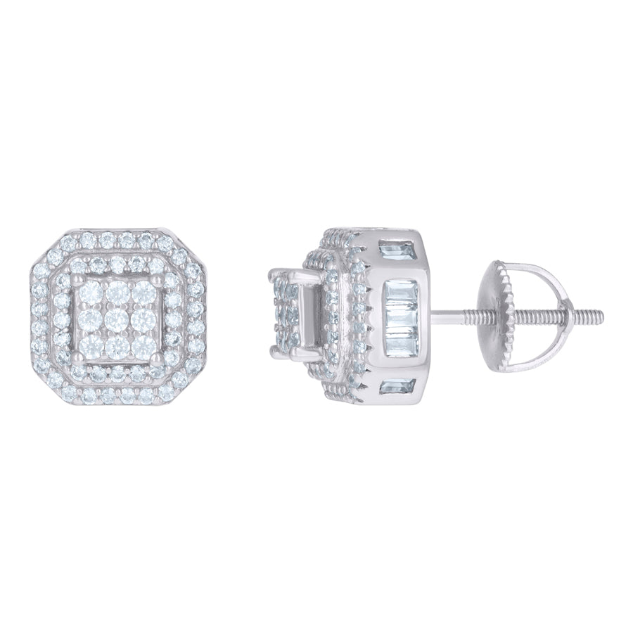 925 Sterling Silver CZ Earrings