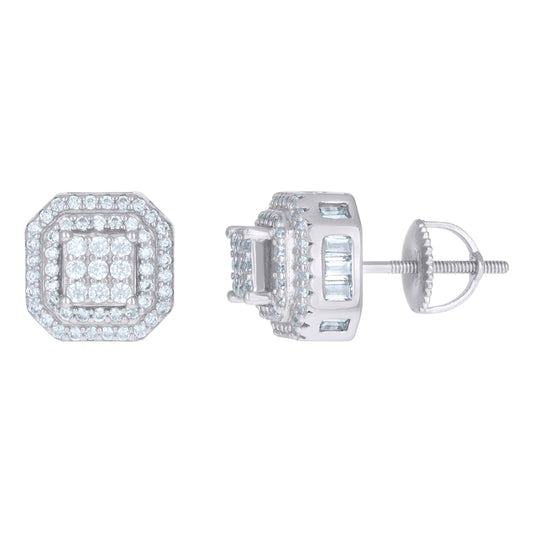 925 Sterling Silver CZ Earrings