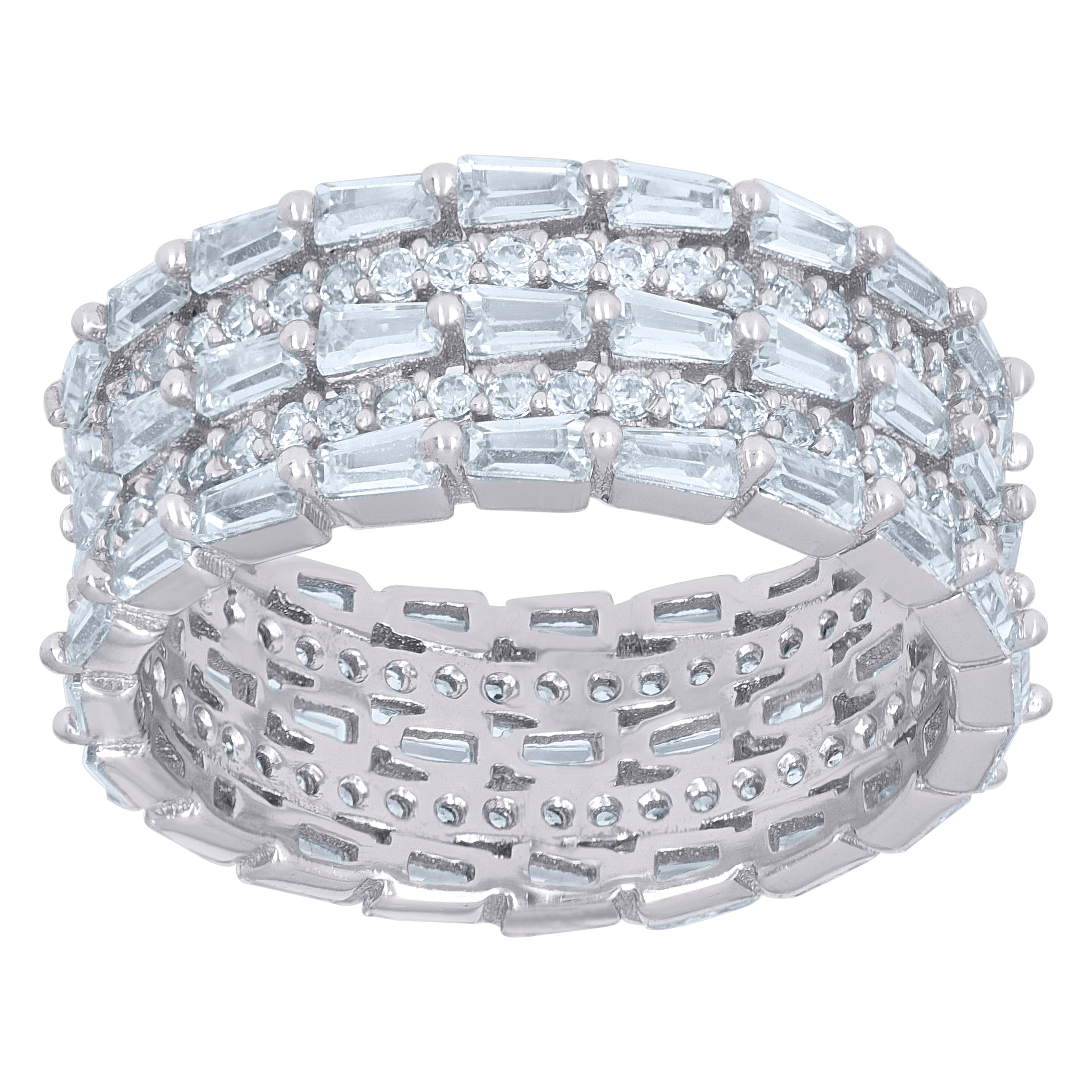 925 Sterling Silver Cz Ring