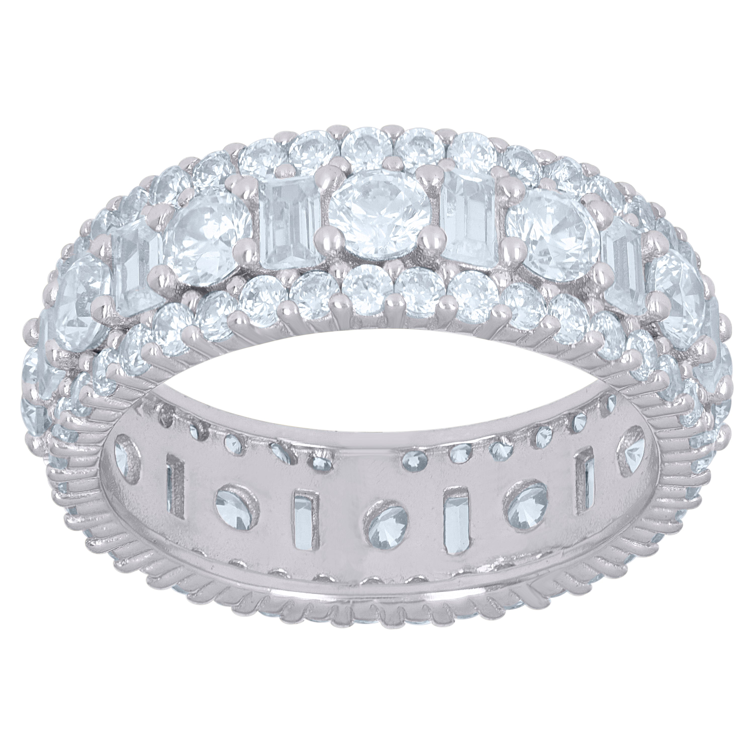 925 Sterling Silver Cz Ring