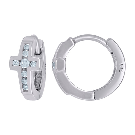 925 Sterling Silver Cz Earring