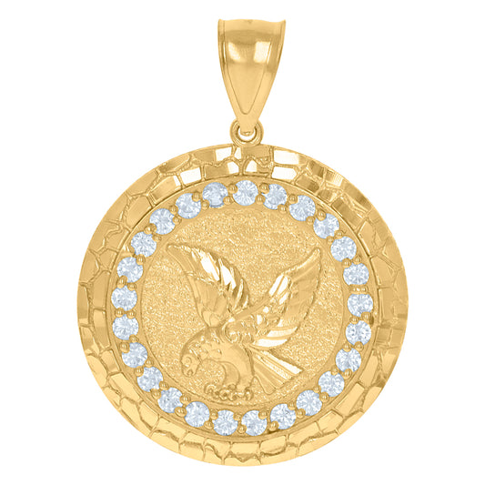10Kt Gold Cz Pendant