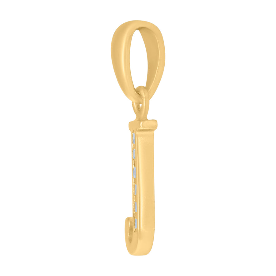 925 Sterling Silver Initial"J" Pendant