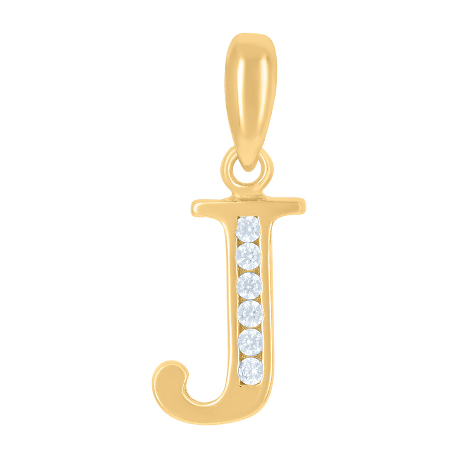 925 Sterling Silver Initial"J" Pendant