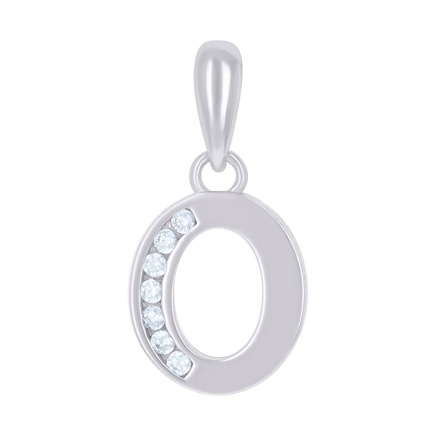 925 Sterling Silver Initial"O" Pendant