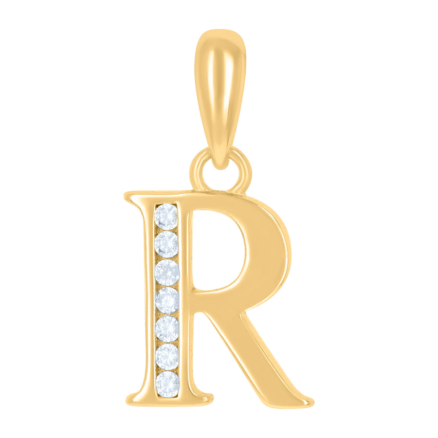 925 Sterling Silver Initial"R" Pendant