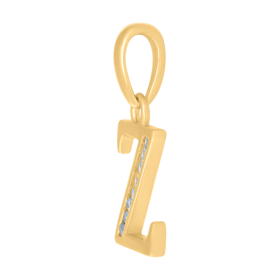 925 Sterling Silver Initial"Z" Pendant