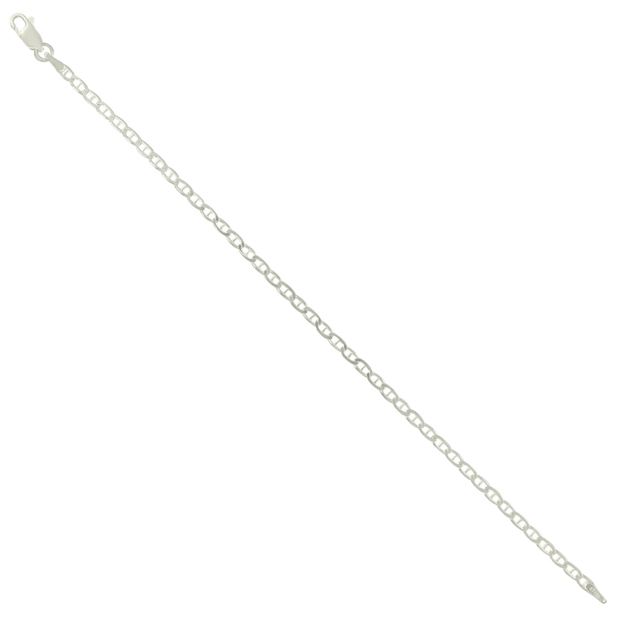 925 Sterling Silver Solid Classic Mariner Silver Chain 060 2mm