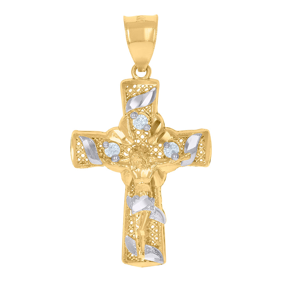 10Kt Gold Cz Pendant