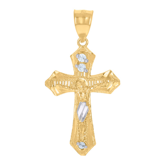 10Kt Gold Cz Pendant