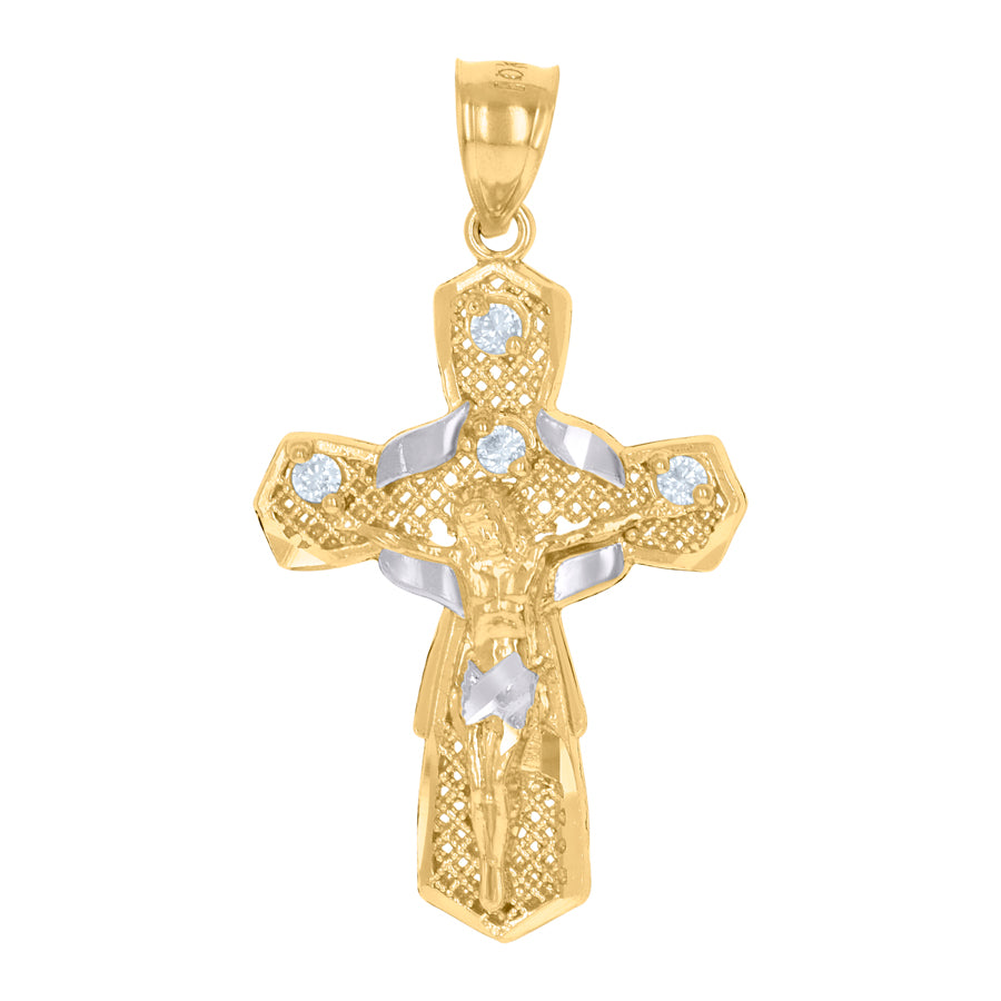 10Kt Gold Cz Pendant