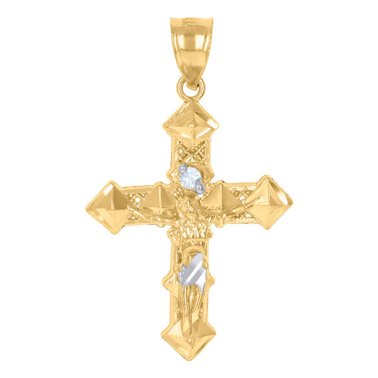 10Kt Gold Cz Pendant