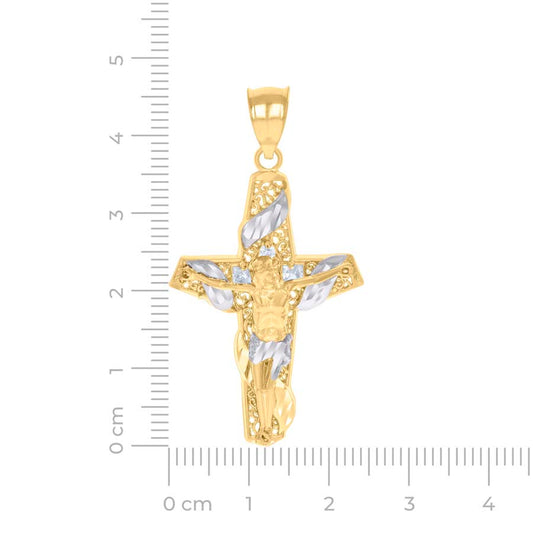 10Kt Gold Cz Pendant