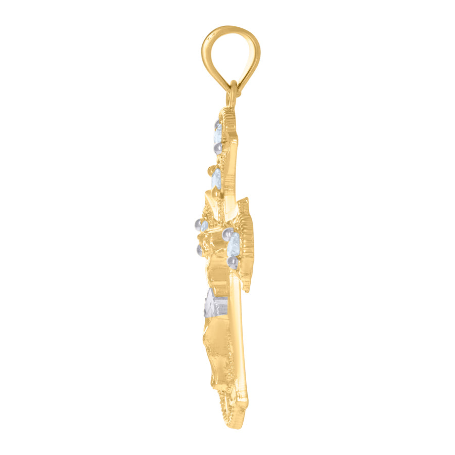 10Kt Gold Cz Pendant