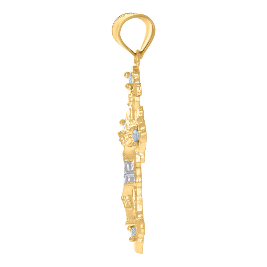 10Kt Gold Cz Pendant