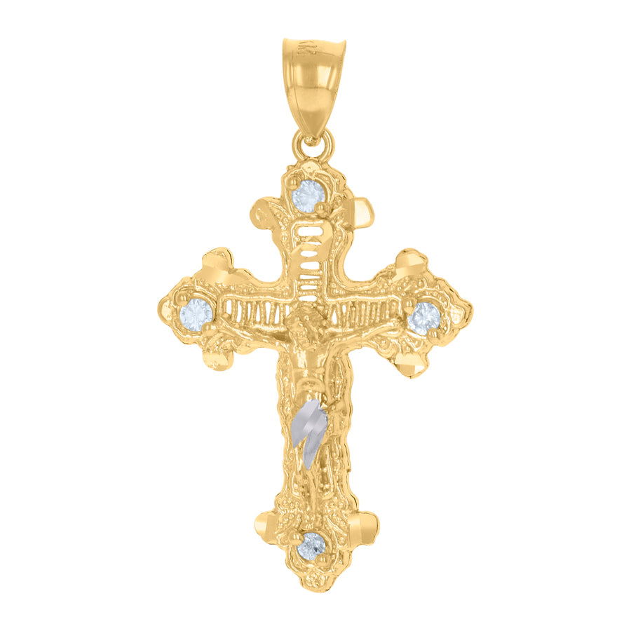 10Kt Gold Cz Pendant