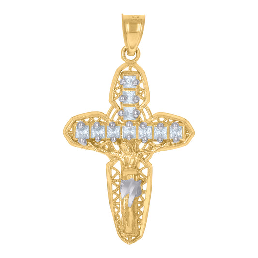 10Kt Gold Cz Pendant